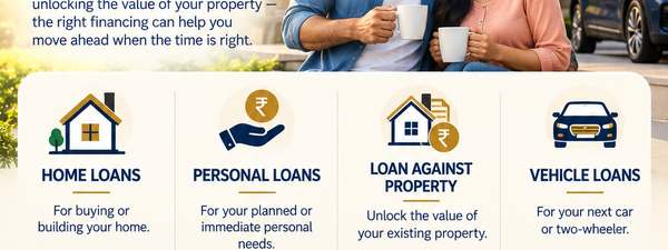 Home, personal, property and vehicle loans